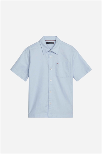 Tommy Hilfiger Solid Oxford Shirt S/S - Breezy Blue 